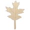 Oak Leaf Unfinished Wood Shape Piece Cutout for DIY Craft Projects